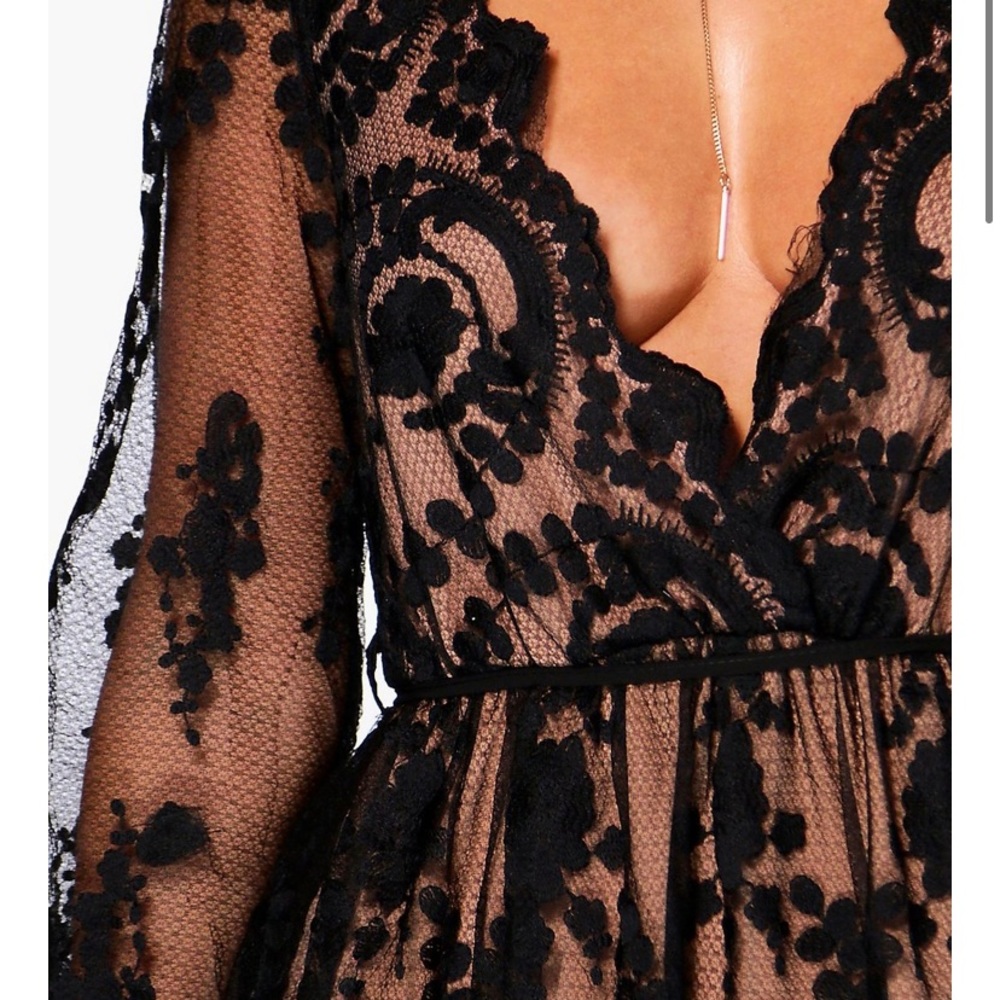 Boohoo Lace Party Dress